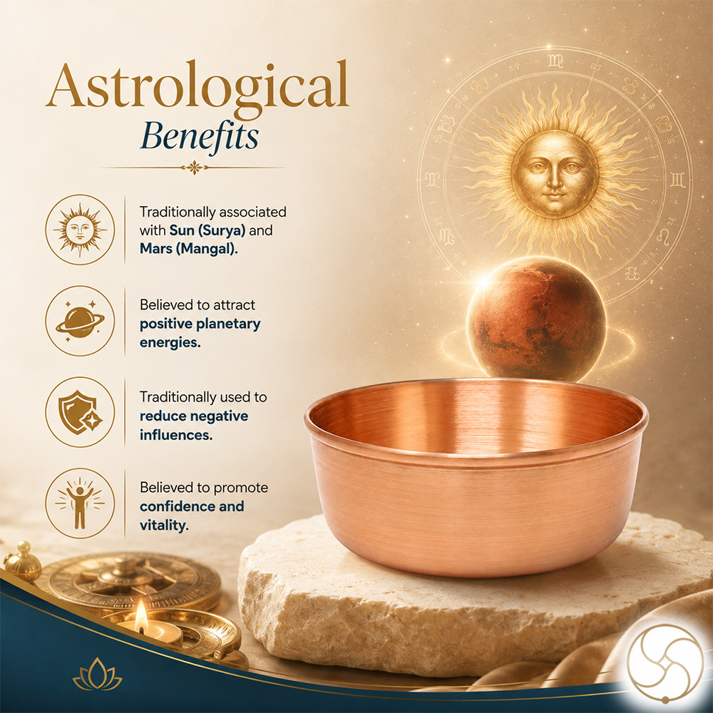 999 Nepaliya Copper Flat Bowl - 280ml