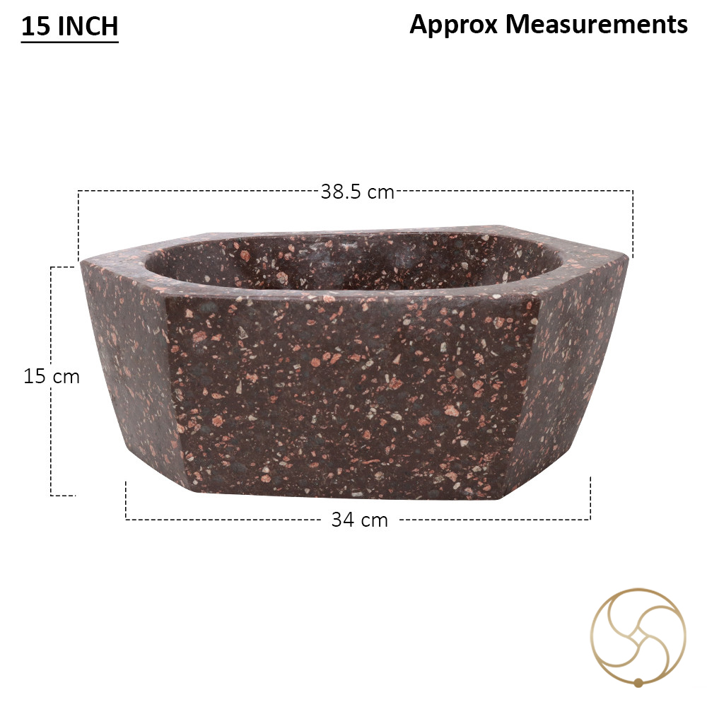 Seemak Hexagonal Kharal 6 Inch to 10 Inch -