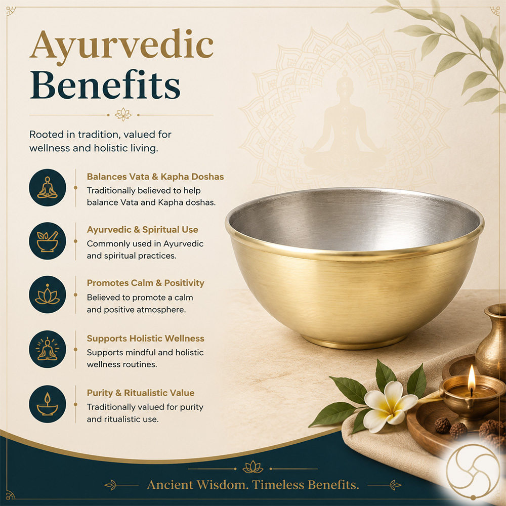 Ritika Brass Shakti Bowl - 800ml