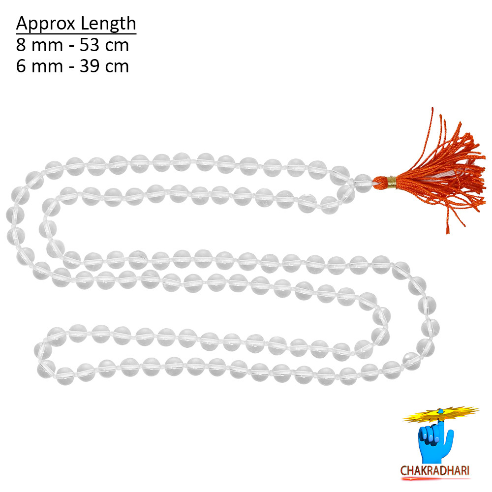 Sphatik Mala108  1 Beads for Jaap or Wearing 8mm or 6mm