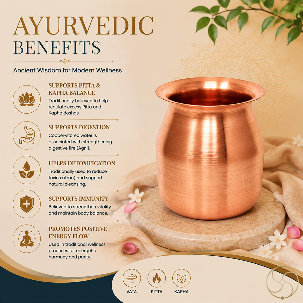 999 Nepaliya Copper Ghanti Lota - 300ml