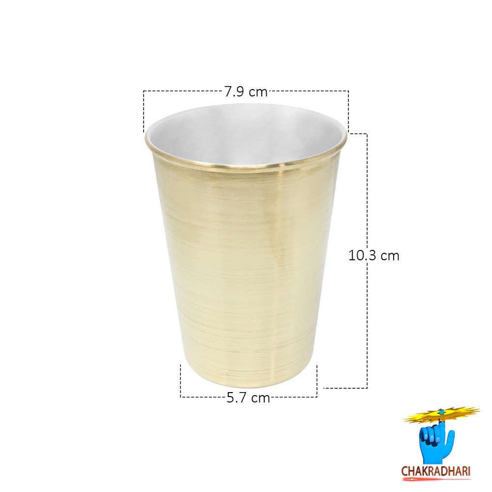 300 ml Ritika Brass Glass -    128 gm