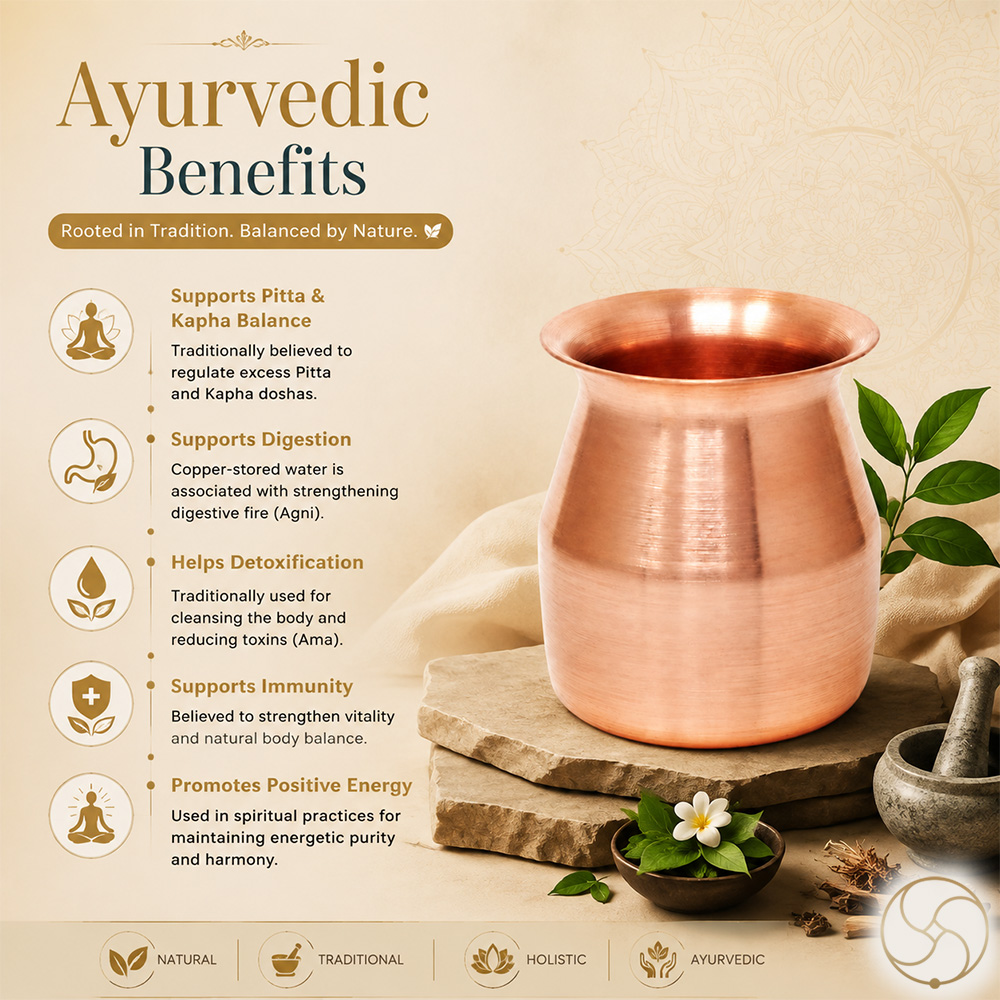 999 Nepaliya Copper Vakrika Lota - 100ml
