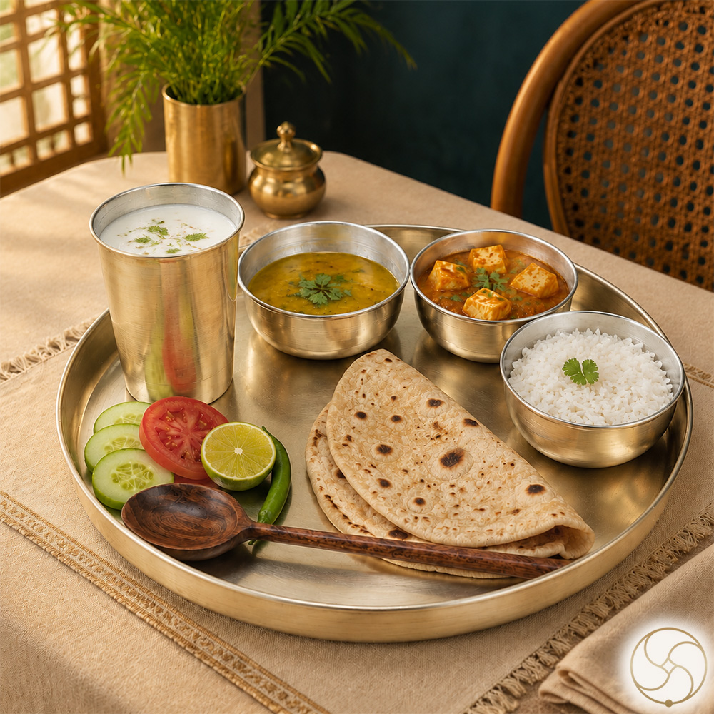 Ritika Brass Thali Set