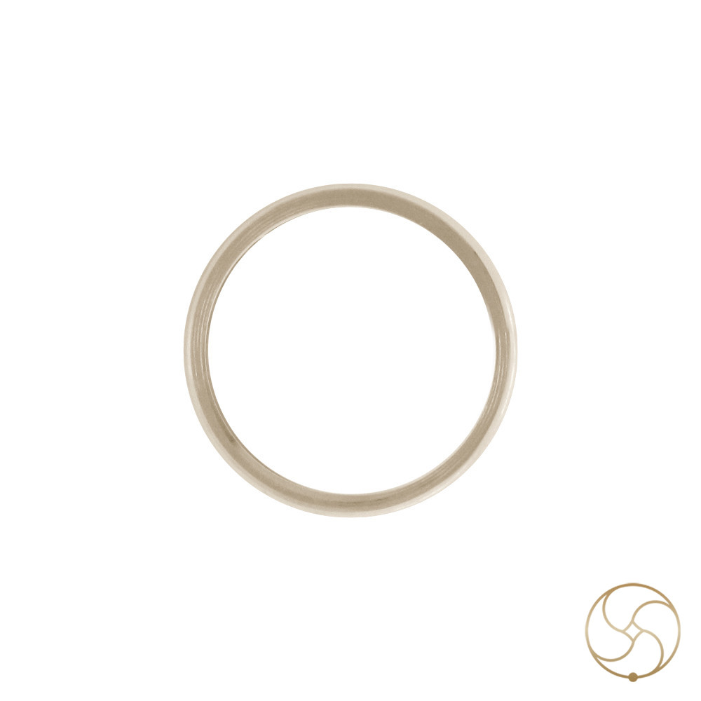 Phool Bronze Lathe Half Round Ring - 6gm