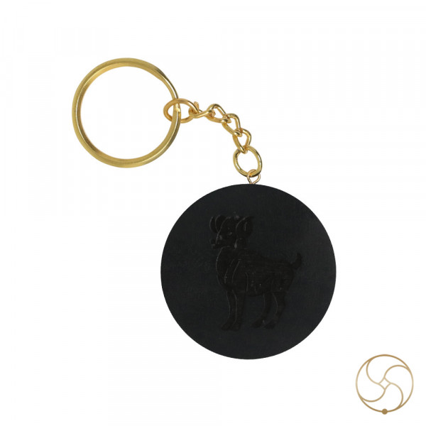 Image of Ebony Divine Rashi Key Chain  -  कालस्कंद  दिव्य राशि कुंजी श्रृंखला