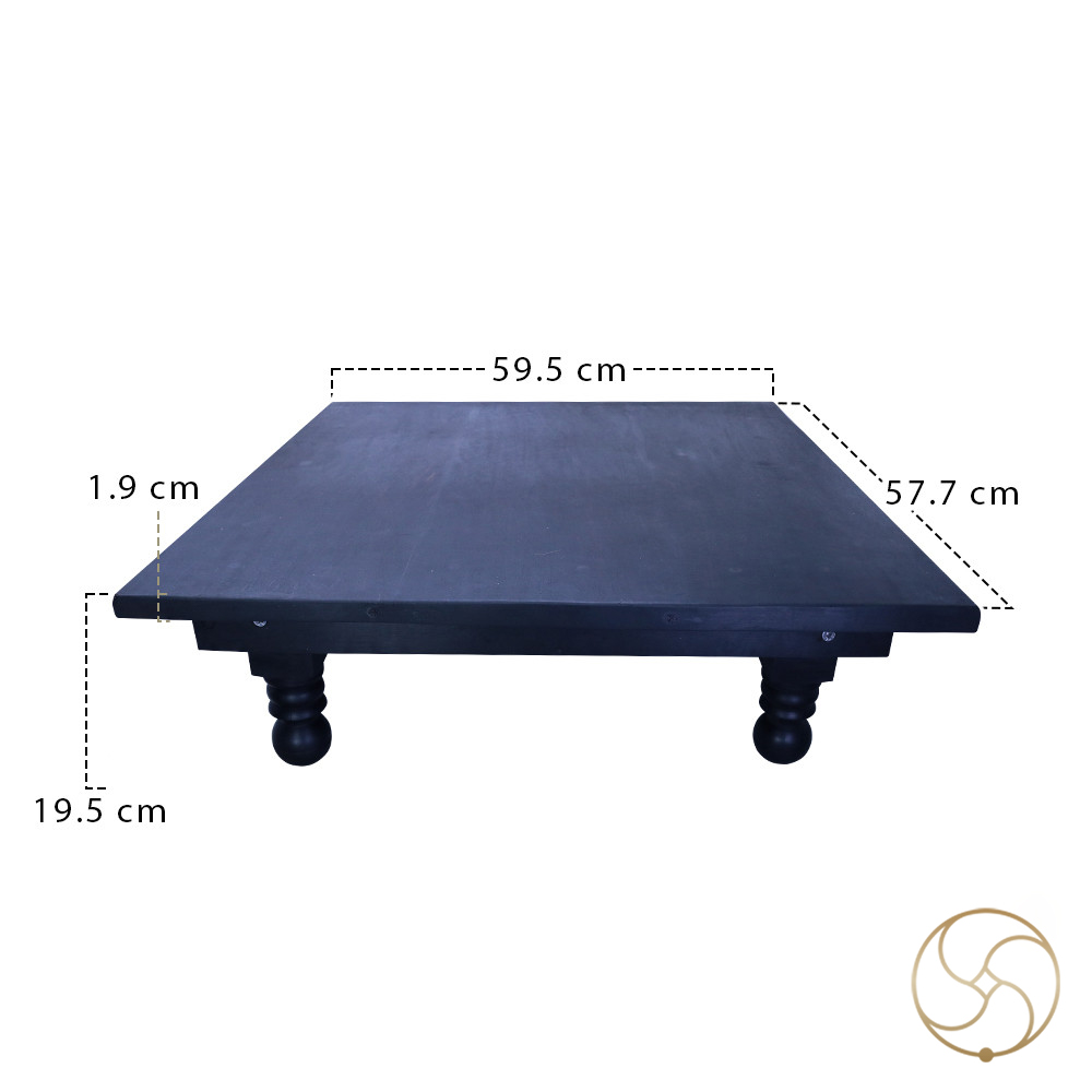Ebony Divine Ritual Platform - Kaalskand Shyama Chowki
