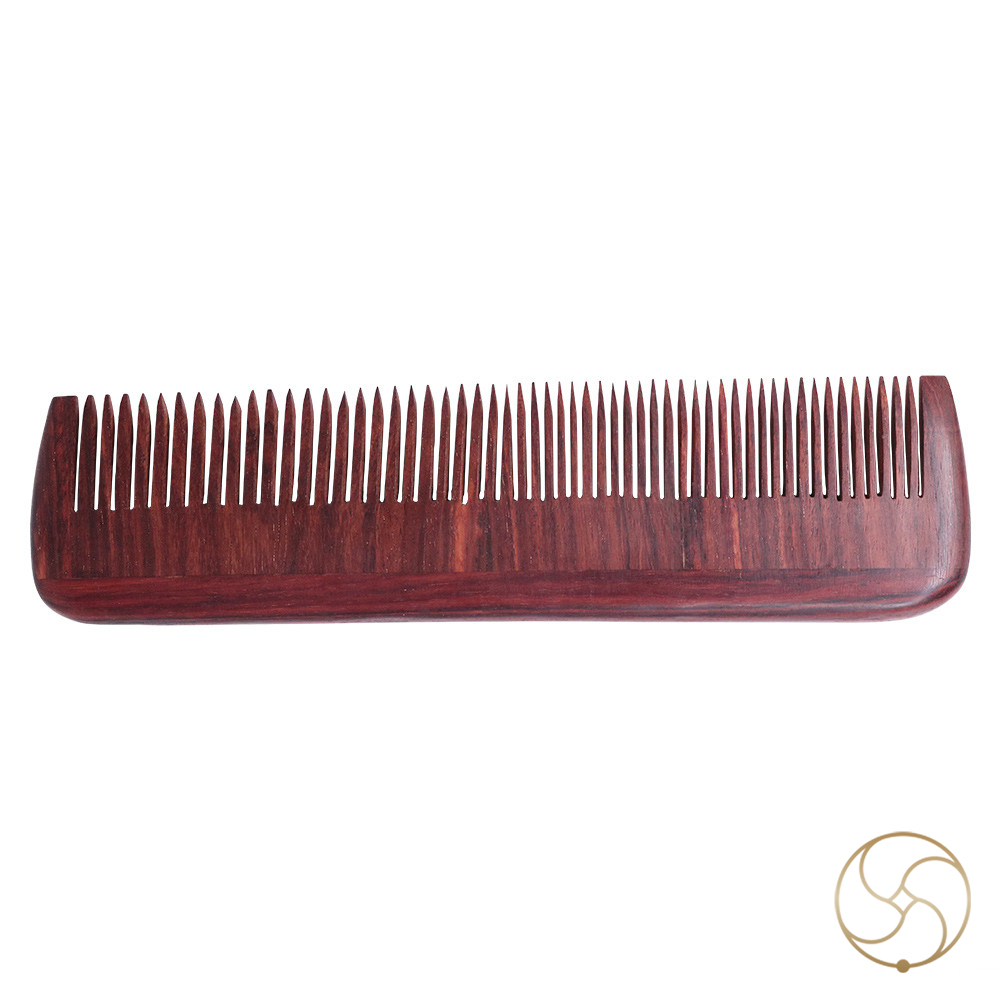Graceful Long Red Sandalwood Comb