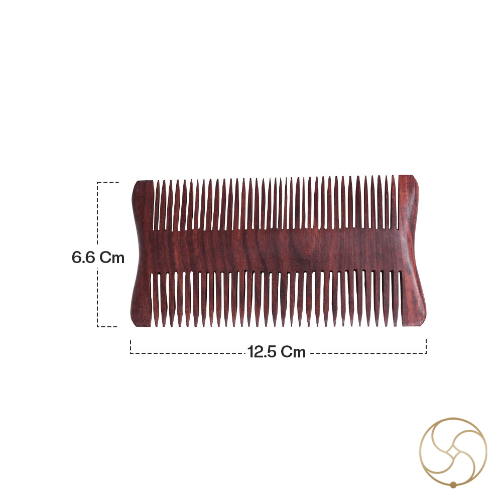 Dual side Red Sandalwood Comb