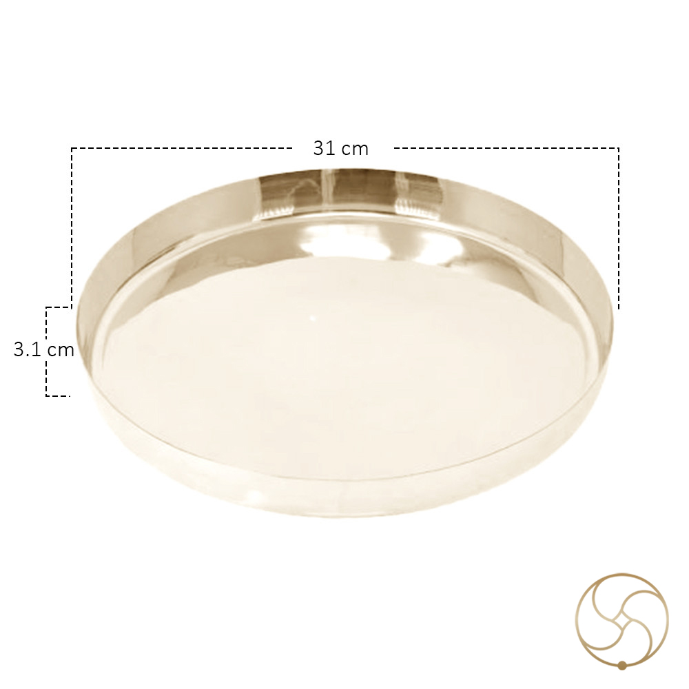 Phool Bronze Meals Plate 12 Inch Approx-     