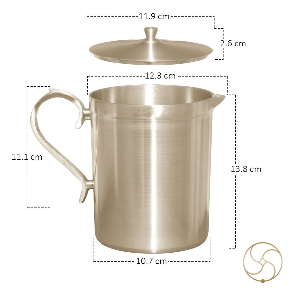 1000 ml Phool Bronze Piyush Patra Jug -       1152gm