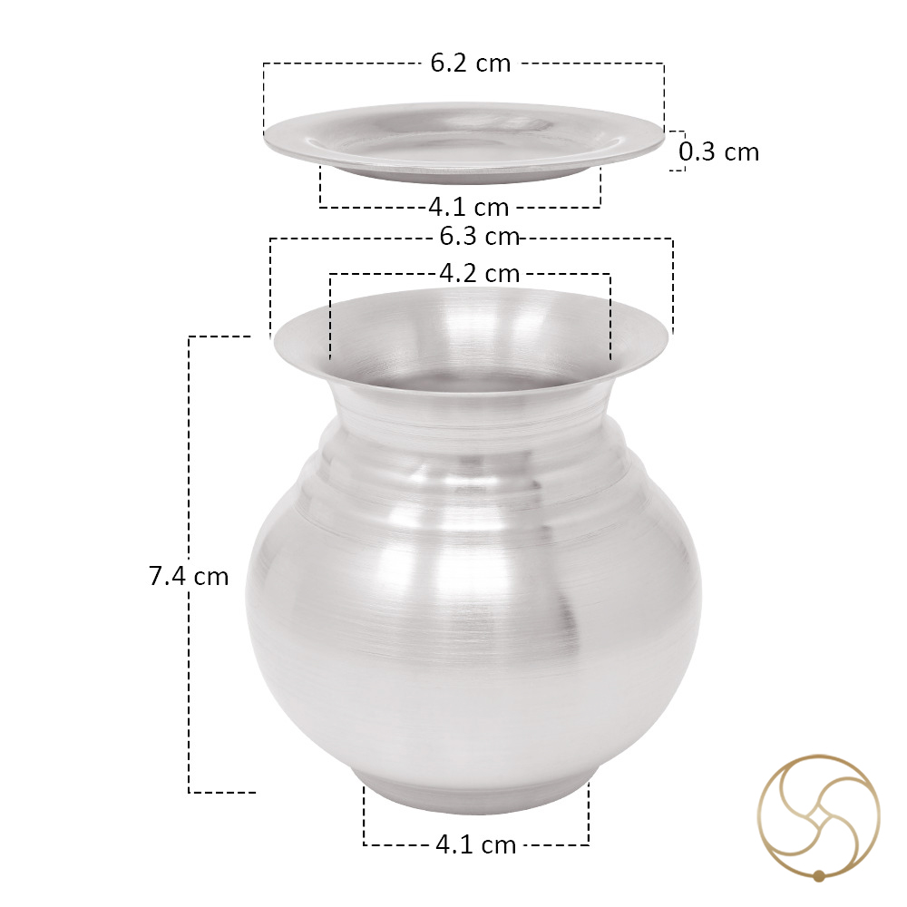 190ml  999 Silver Yamuna Lota -    