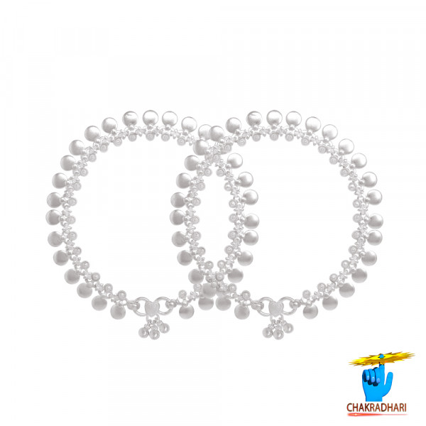 Image of 99.6% Silver Ghoomar Payal - चाँदी घूमर पायल