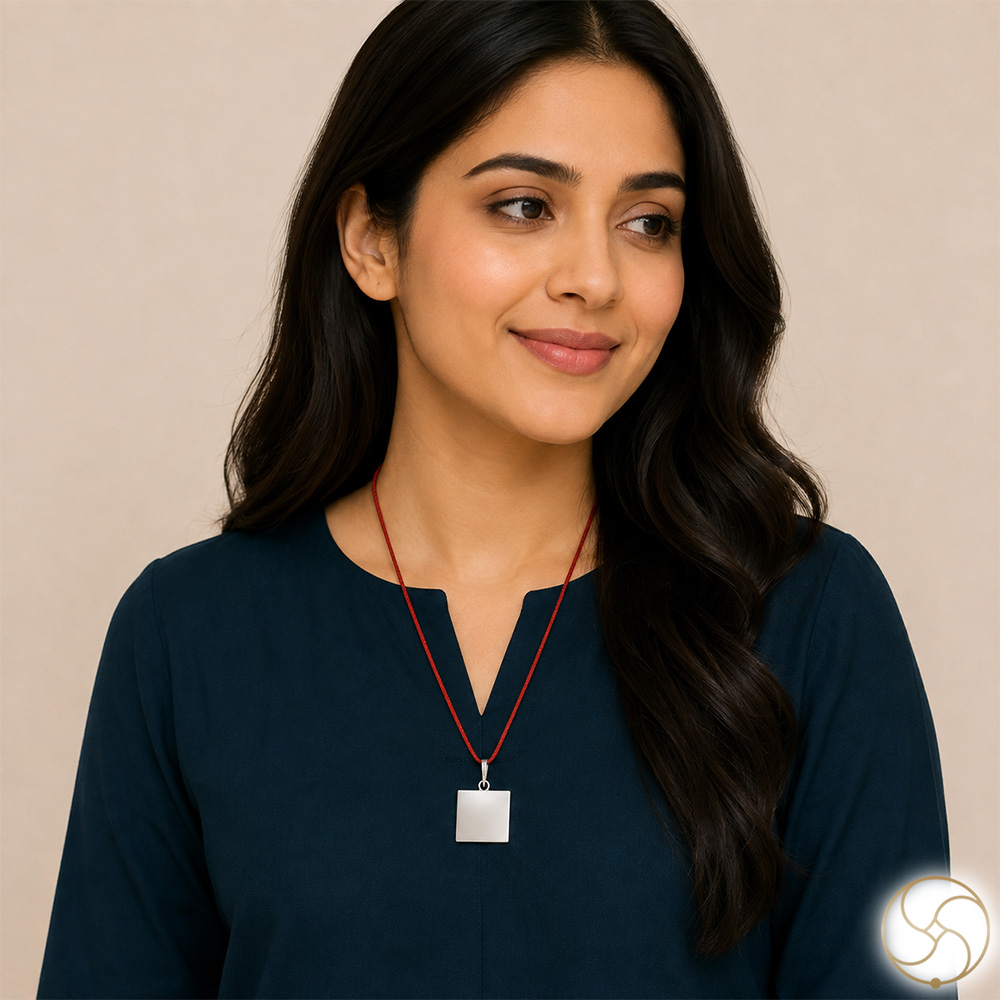 996 Silver Square Pendant