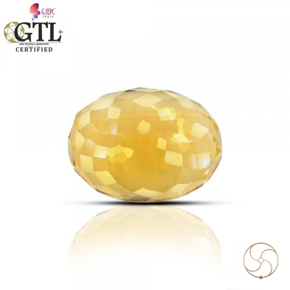 1180 Carats Natural Citrine Sunehla Stone With Ring Or Pendant -    