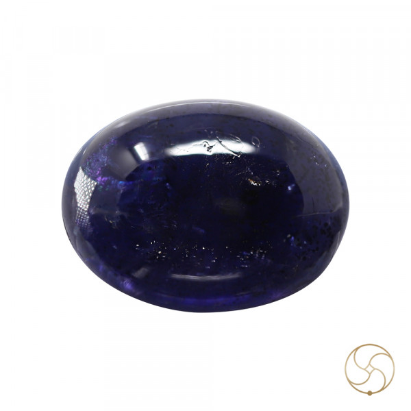 Image of 10.77 Carats Iolite Gemstone With Silver Ring Or Pendant - काका नीली रत्न