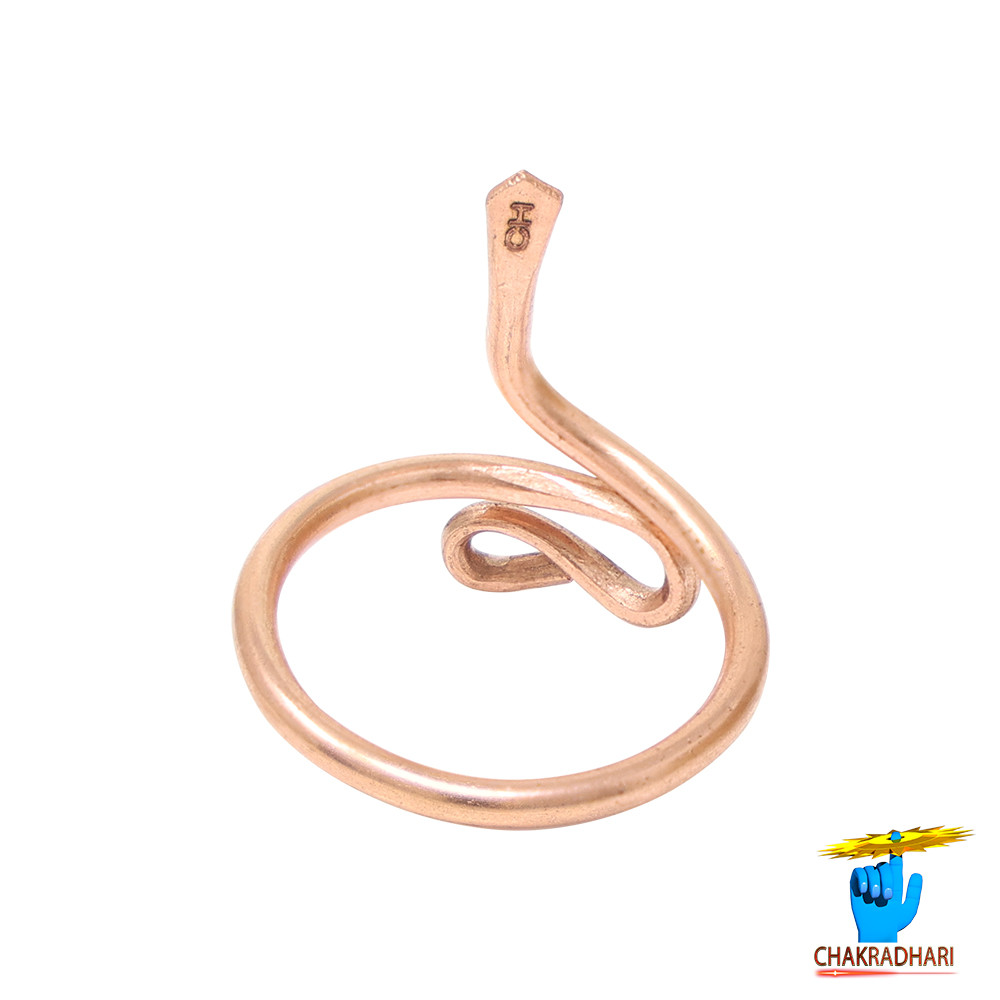 999 Nepaliya Copper Naag ring Free Size As Per Ayurveda -