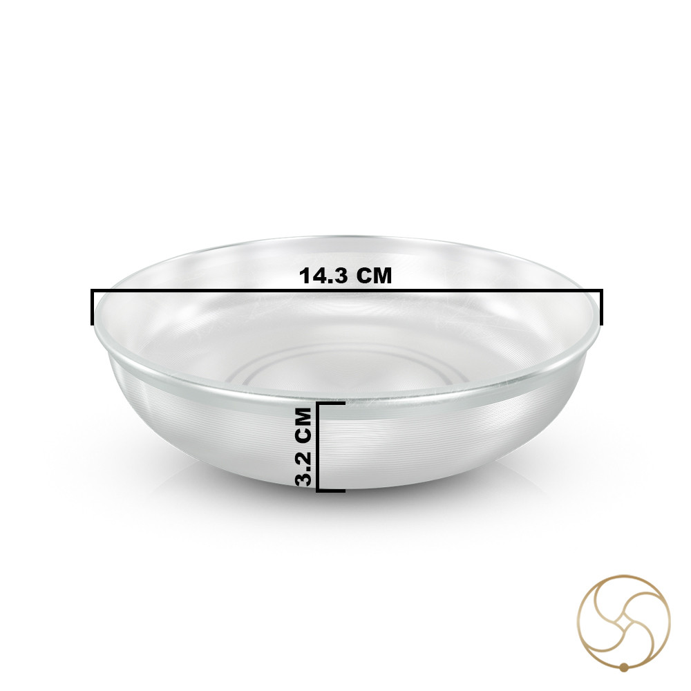 999 Silver Halwa Plate -    215gm