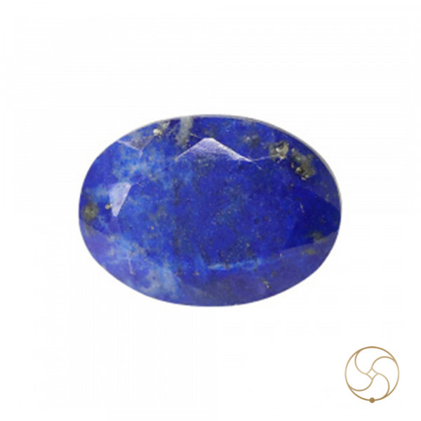 Image of 10.85 Carats Lapis Lazuli Gemstone With Silver Ring Or Pendant – लाजवर्त रत्न
