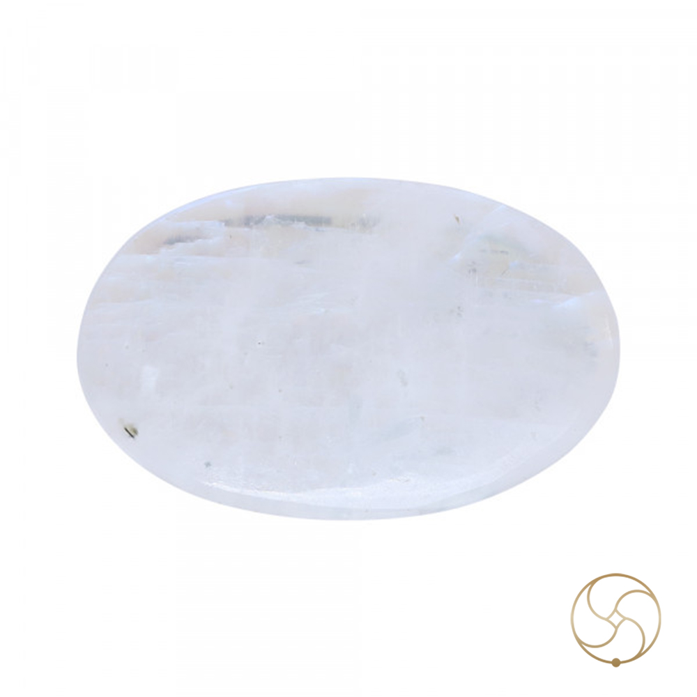 108 Carat Moon Gemstone With Silver Ring or Pendant-  