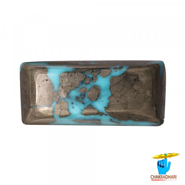 Image of 15.6 Carats Turquoise Irani Gemstone - पिरोजक, फ़िरोज़ा ईरानी रत्न