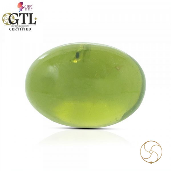 Image of 09.92 Carats Peridot Gemstone With Ring Or Pendant - पुटिका रत्न