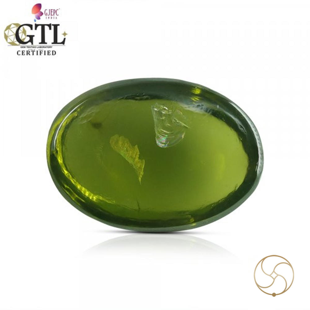 0673 Carats Peridot Gemstone With Ring Or Pendant -  