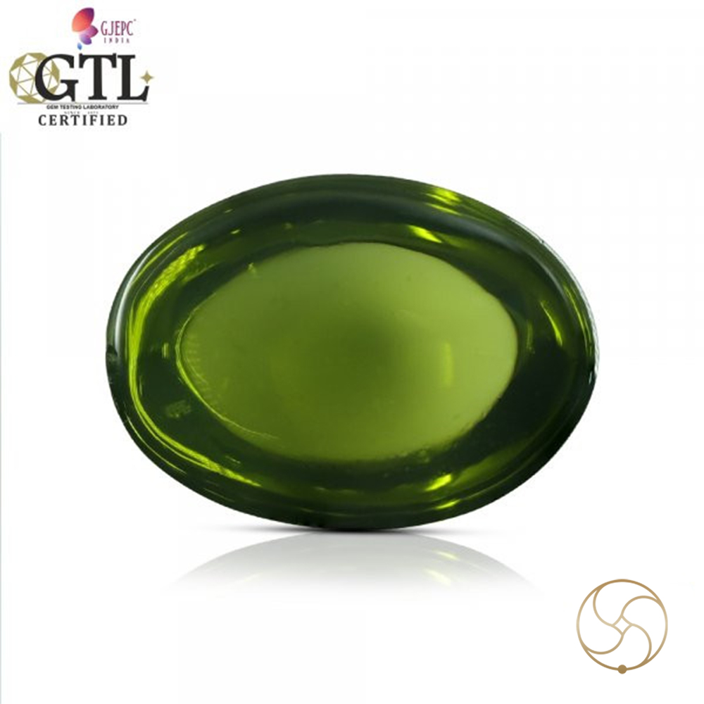 0591 Carats Peridot Gemstone With Ring Or Pendant -  