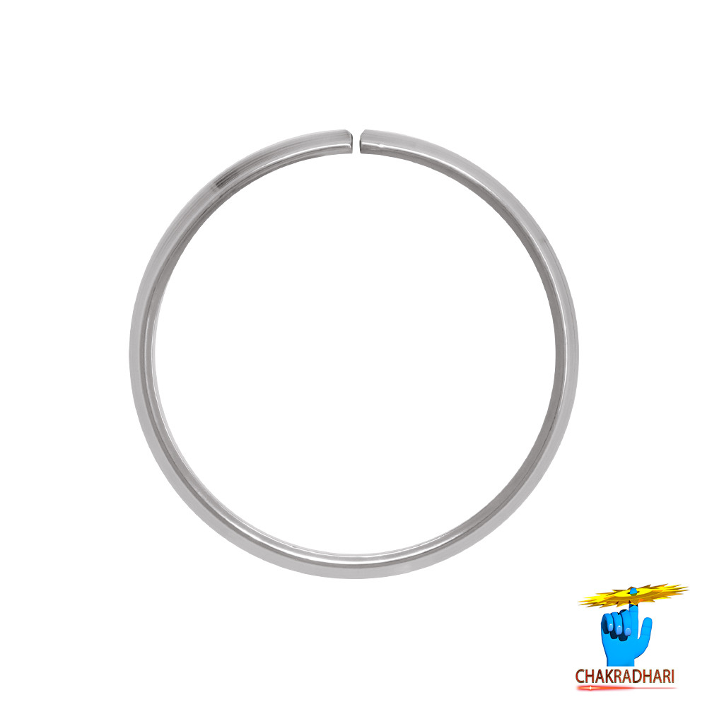 999 Silver Gents Sikh Bangle -      80gm