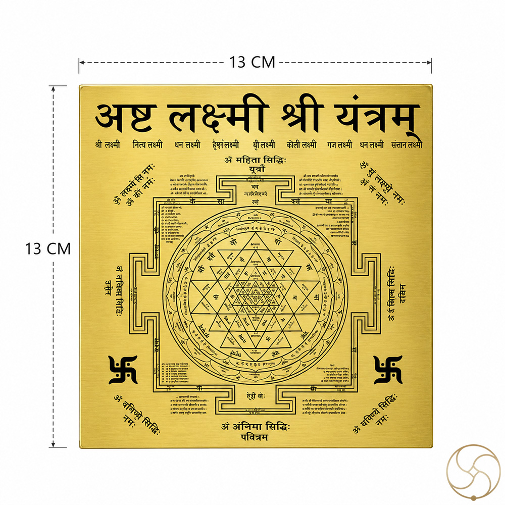 Shri Yantra 100 Accurate with All Mantra in Ritika Brass
