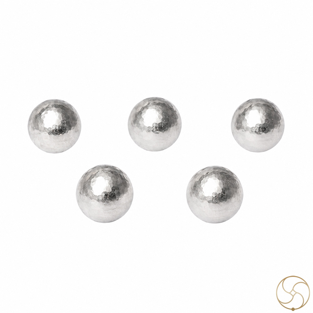 999 Pure Silver Solid Balls 5 Piece