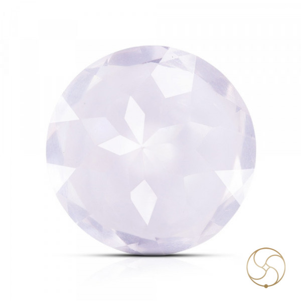 Image of 02.30 To 02.80 Carats Rose Quartz Gemstone With Silver Ring Or Pendant - गुलाबी स्फटिक