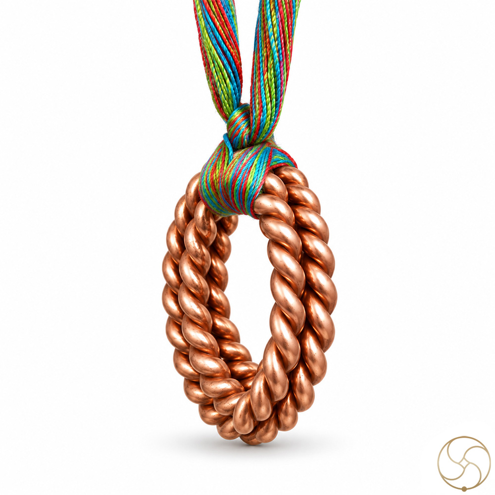 999 Nepaliya Copper Tensor Triple Cubit Pendant