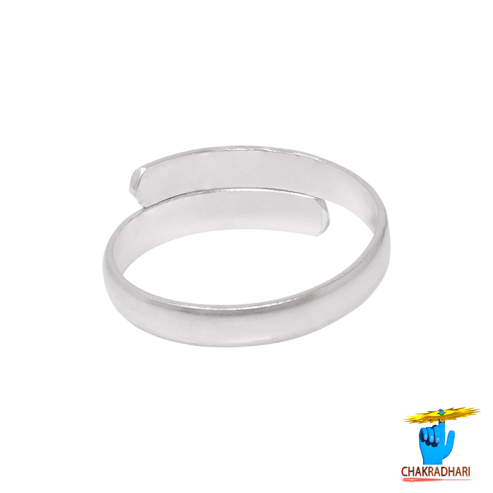 999 Silver Ring For Leg Thumb Toe Pair Set Of 2 Rings For MaleFemale - 11gm