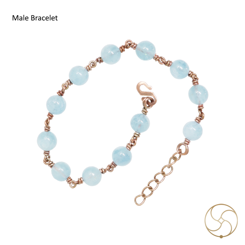 Nepaliya Copper Aquamarine Bracelet