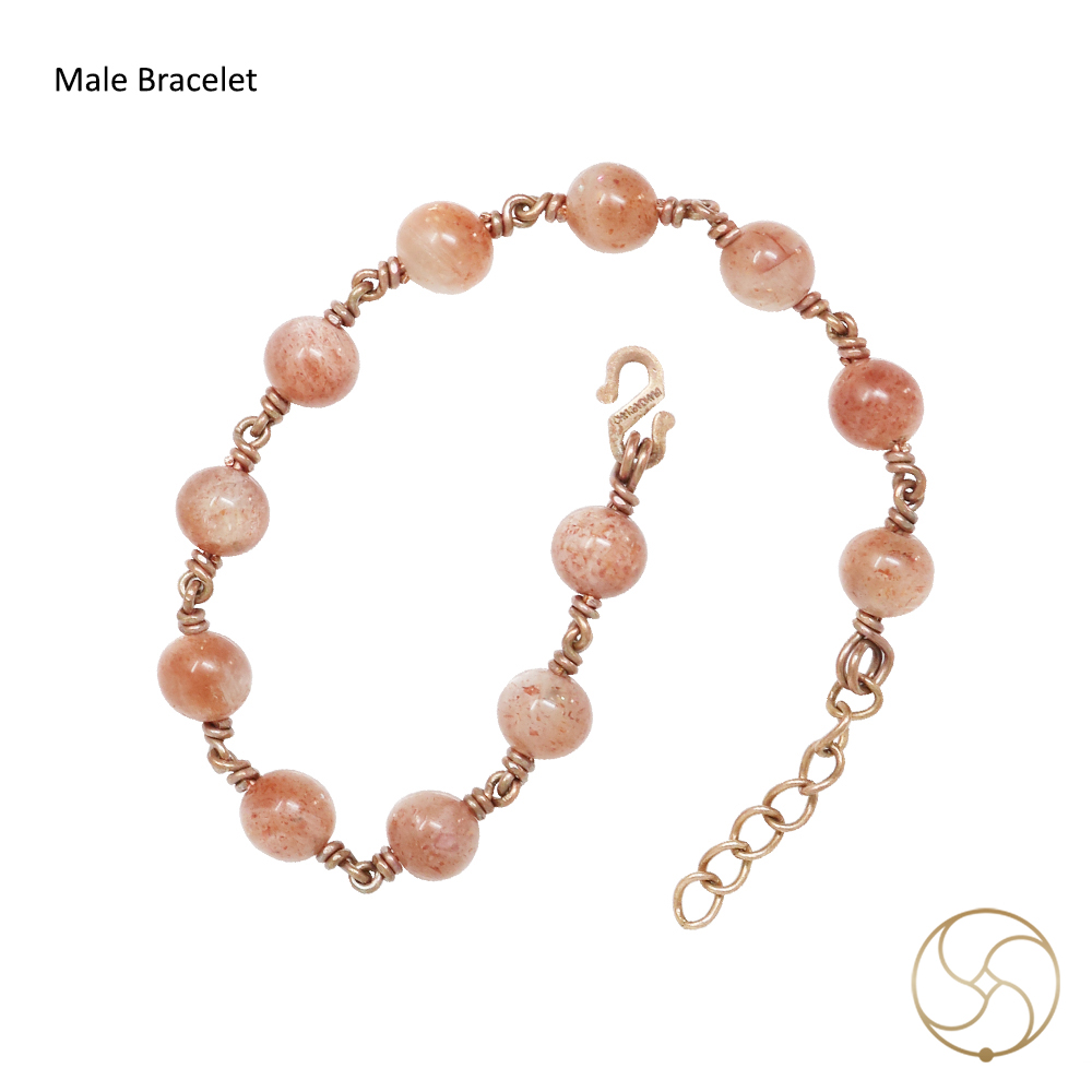 Nepaliya Copper Sun Stone Bracelet