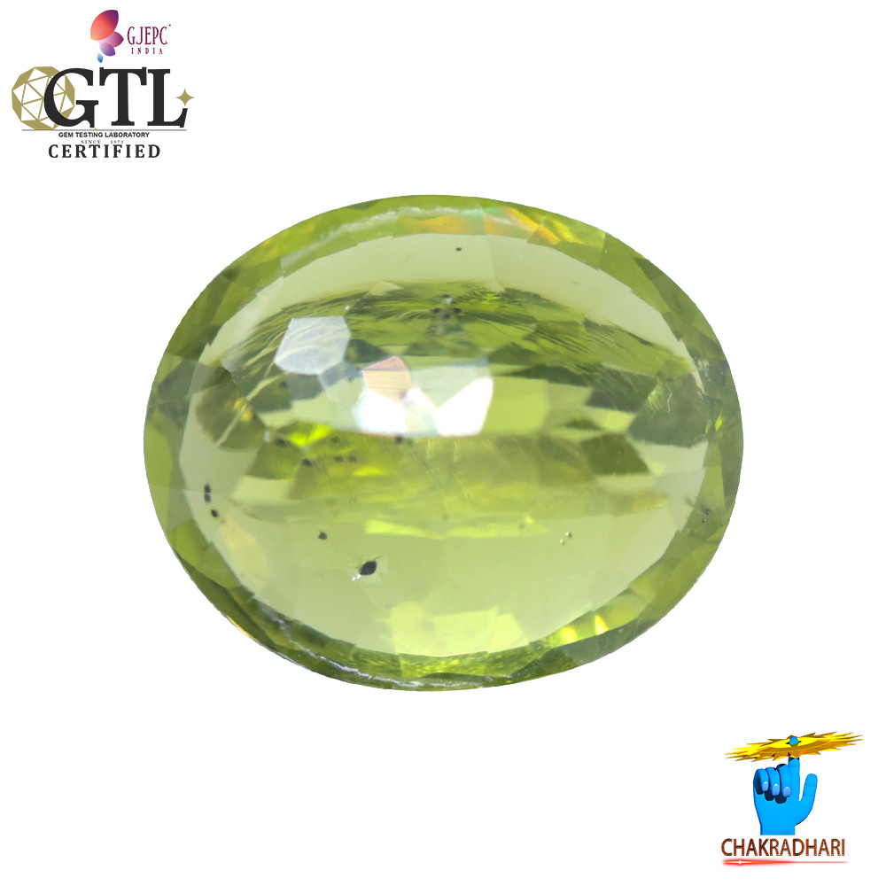 616 Carats Peridot Gemstone With Ring Or Pendant -  