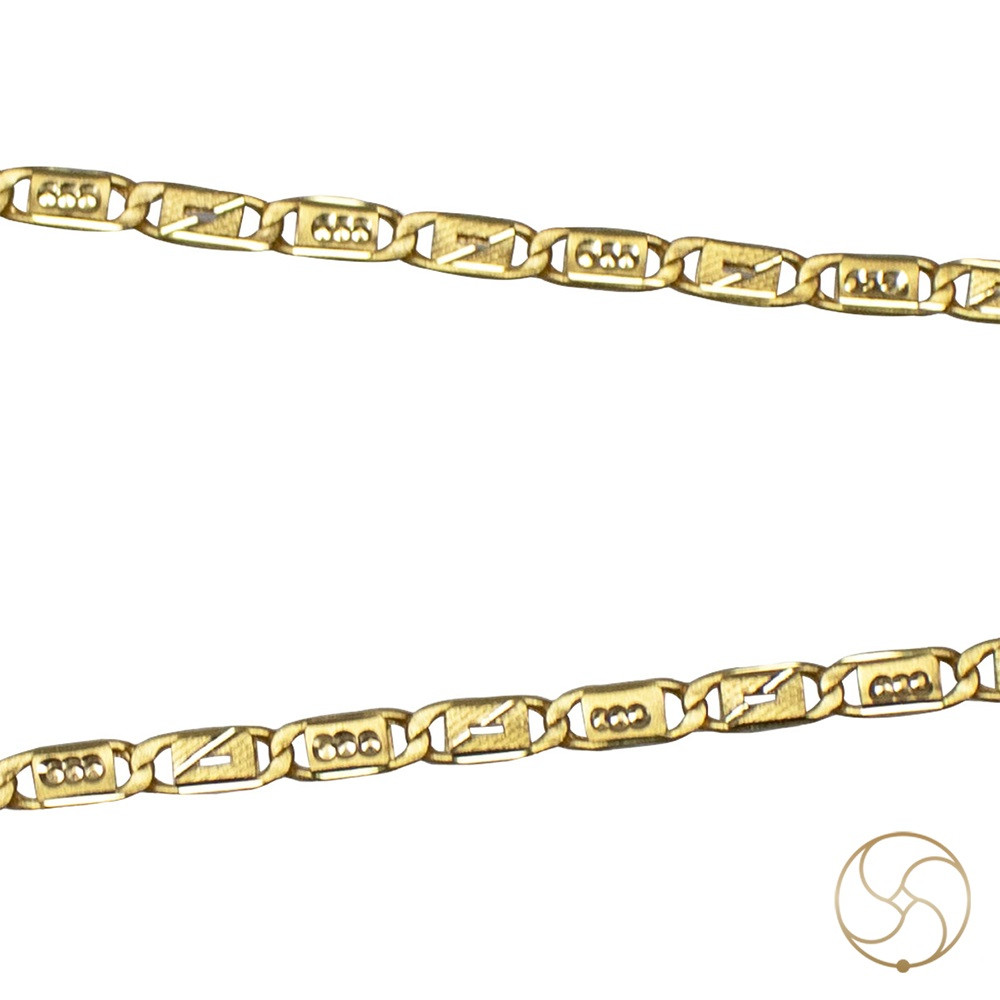 BIS Hallmark 22K Biscuit Design Gold Chain  -22      11gm
