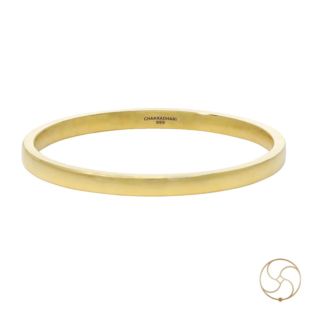 999 Gold Lathe Bangle - 55gm