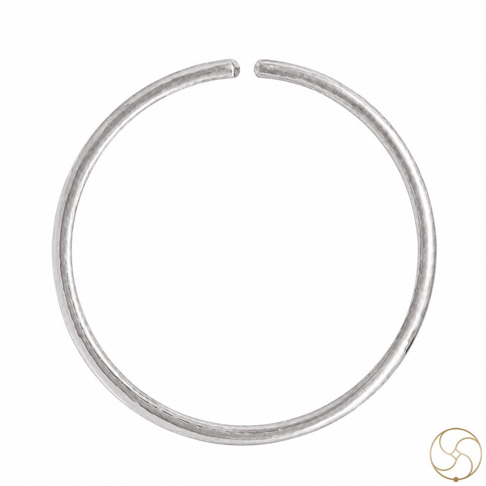 999 Silver Flat Bangle for Men  Women