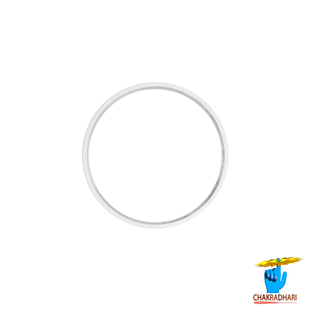 999 Silver Half Round Lathe Ring - 5 gm