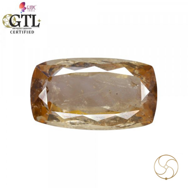 Image of 14.02 Carats Yellow Imperial topaz With Ring Or Pendant – पीला शाही पुखराज नरम