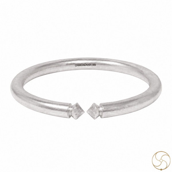 Image of 99.9% Silver Ghumti Bangle for Women
