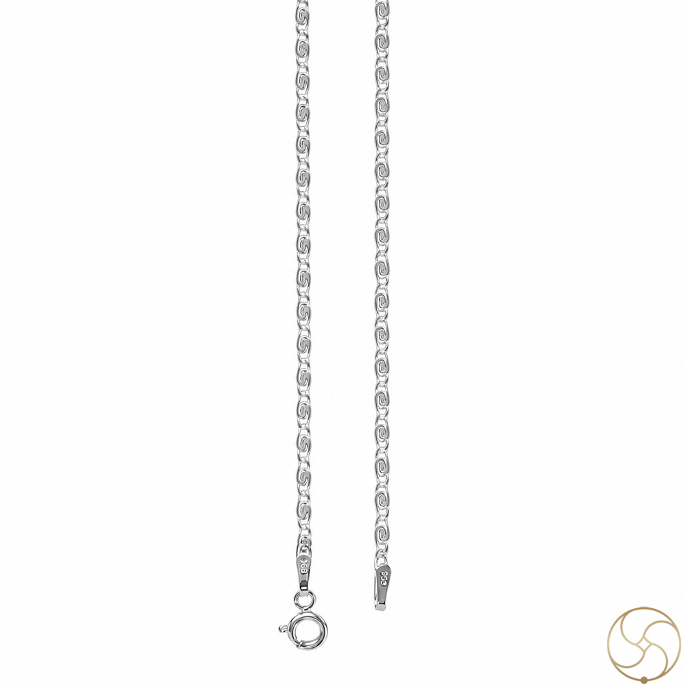 925 Silver Jalebi Design Chain