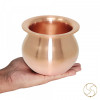 1000 ml 99.9% Nepaliya Copper Indra Lota (640gm) -  नेपालिया तांबा इंद्रा लोटा