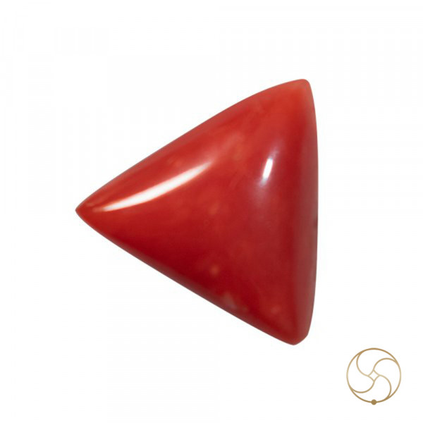 Image of 06.50 Ratti Triangular Coral With Ring Or Pendant - मूंगा रत्न