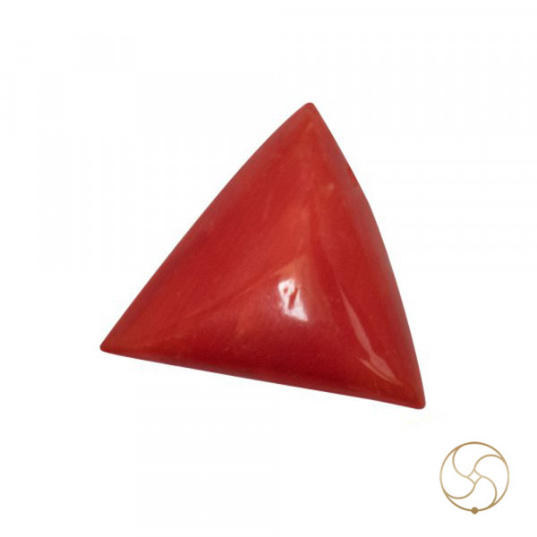 Image of 5.50 Ratti Triangular Coral With Ring Or Pendant - मूंगा रत्न