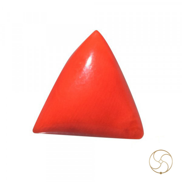 Image of 5.50 Ratti Triangular Coral With Ring Or Pendant - मूंगा रत्न