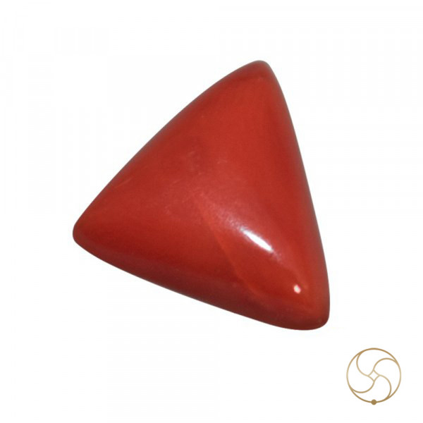 Image of 5.50 Ratti Triangular Coral With Ring Or Pendant - मूंगा रत्न
