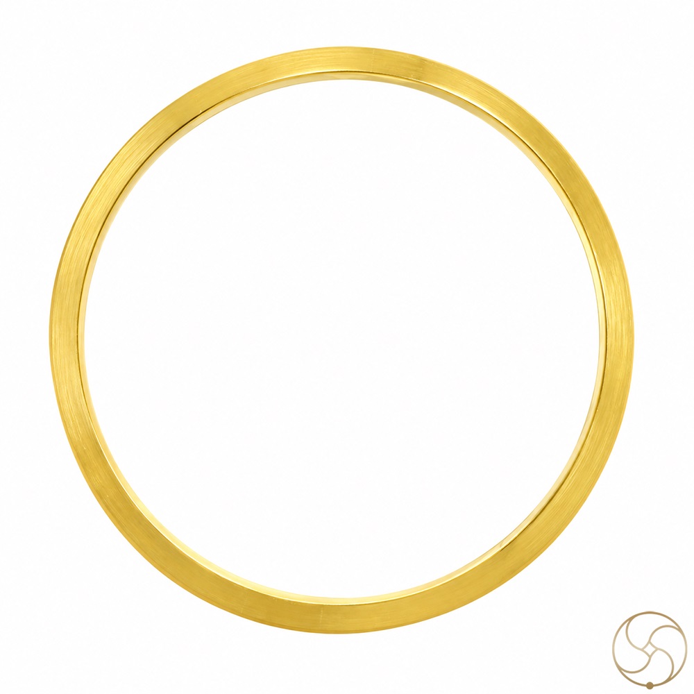 999 Gold Lathe Bangle for Men  Women